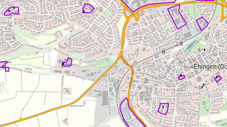 Geplantes Ausbaugebiet Kernstadt Geplantes Ausbaugebiet Kernstadt